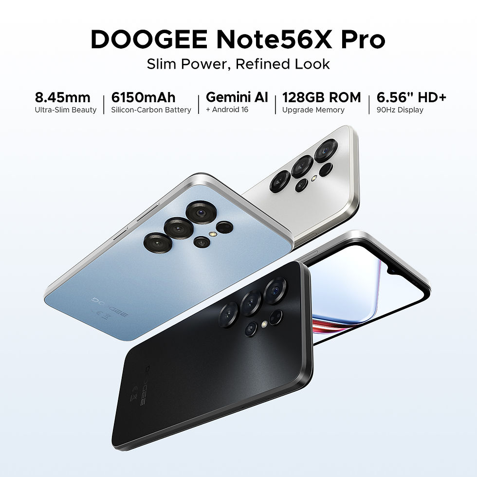 Miniatura: DOOGEE Note56X Pro Cell Phone Android 16 6.56'' HD+ 90Hz Display 32GB+128GB 6150