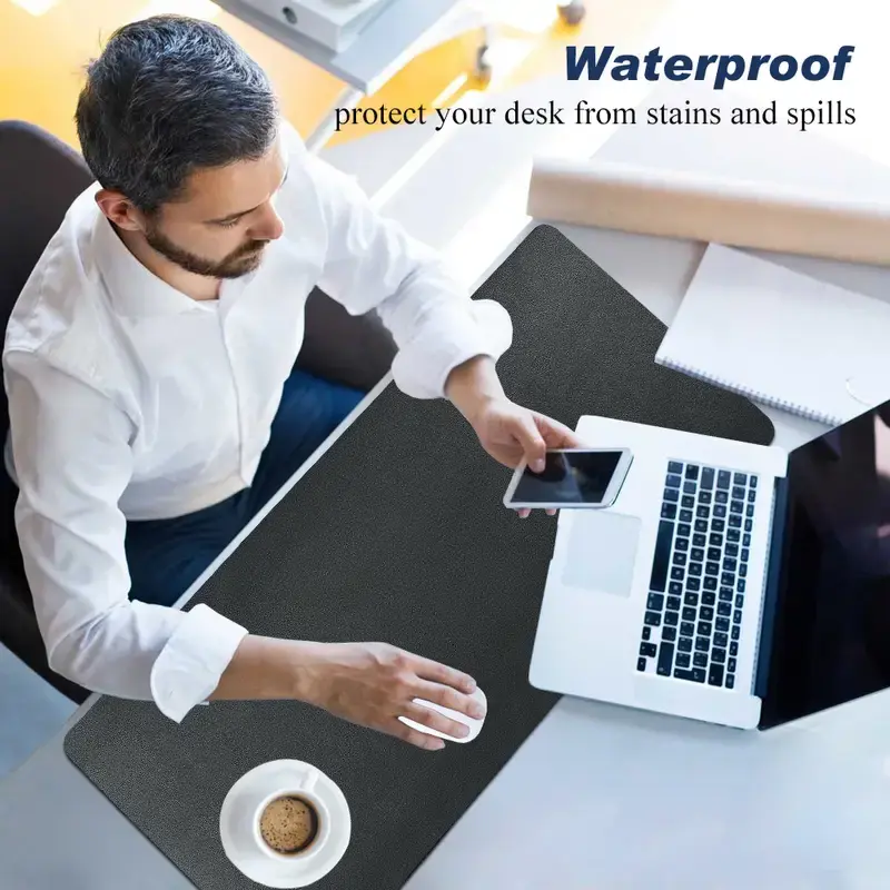 Miniatura: PU Leather Desk Pad Organizer - 31" x 13" Waterproof