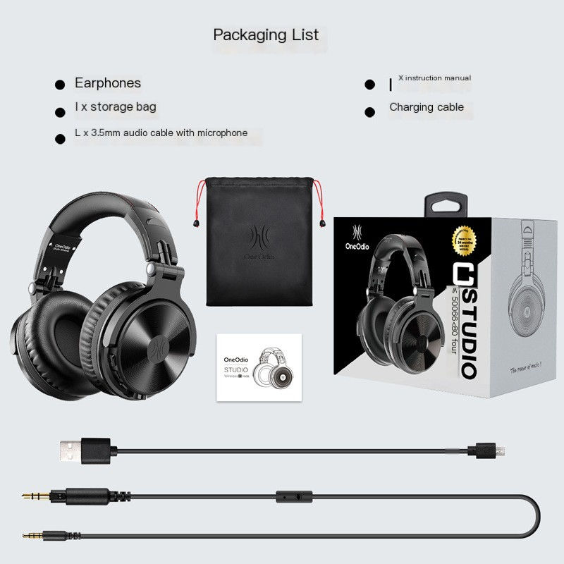 Miniatura: OneOdio Wireless Bluetooth Headphones with Detachable Cable