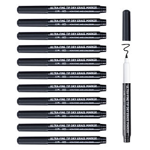 Black Dry Erase Markers Ultra Fine Tip