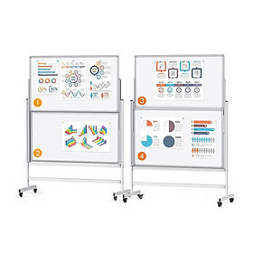 Groot droog uitwisbaar magnetisch whiteboard - 48 x 32 inch wit bord in Groot droog uitwisbaar magnetisch whiteboard - 48 x 32 inch wit bord in