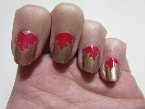 Autumn Maple Leaf manicure