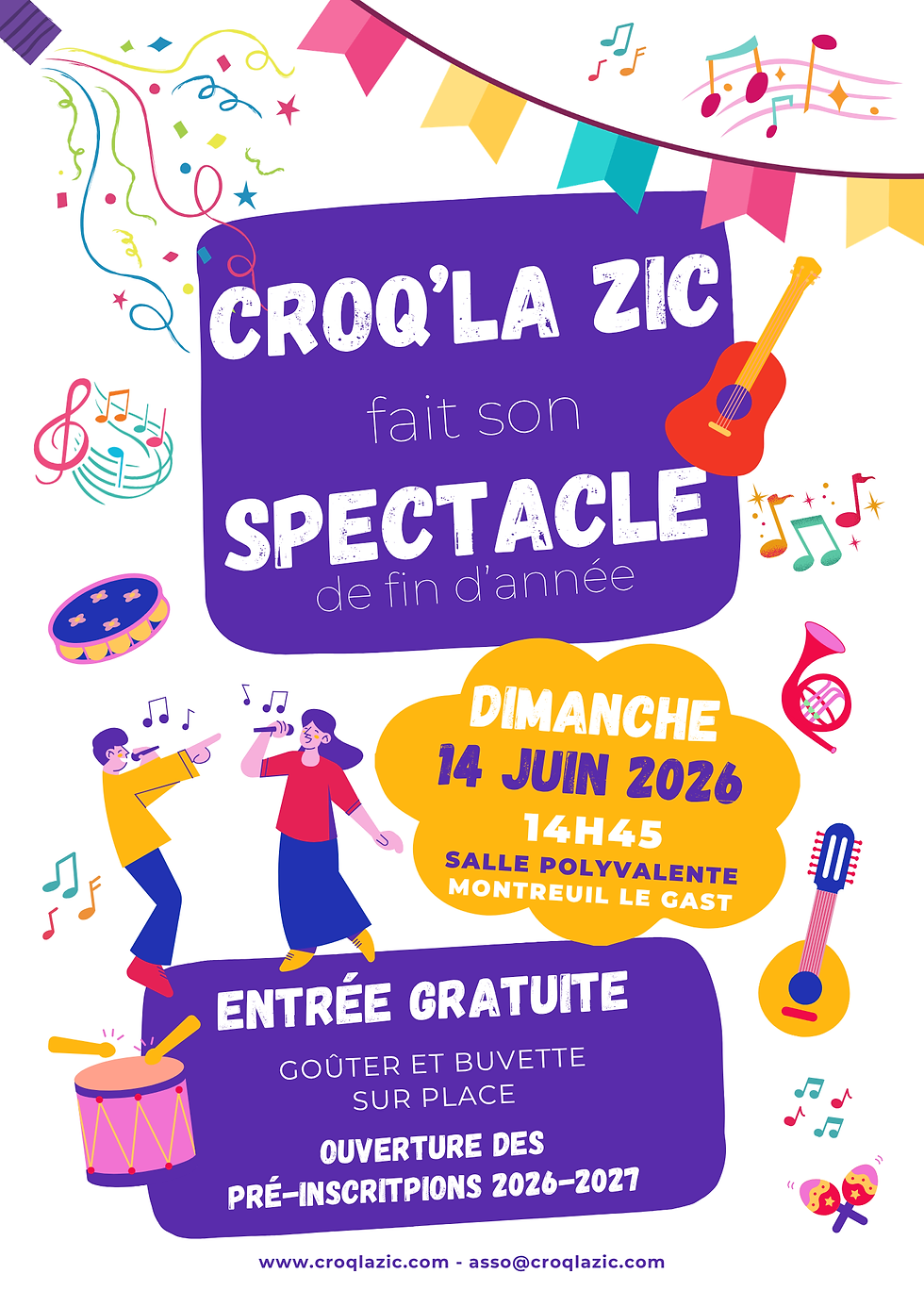 Croq'la Zic fait son spectacle