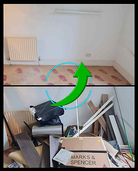 Before and after pic of trade waste