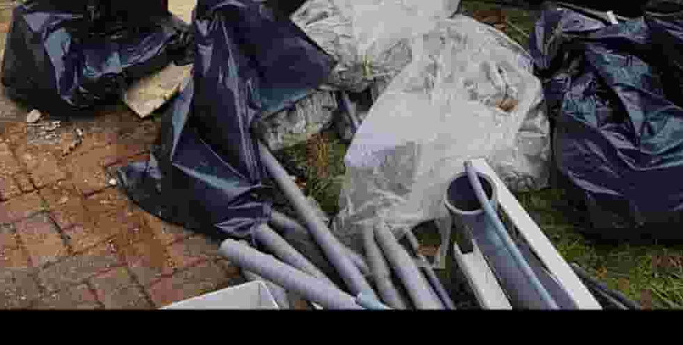 Before and after pic of trade waste
