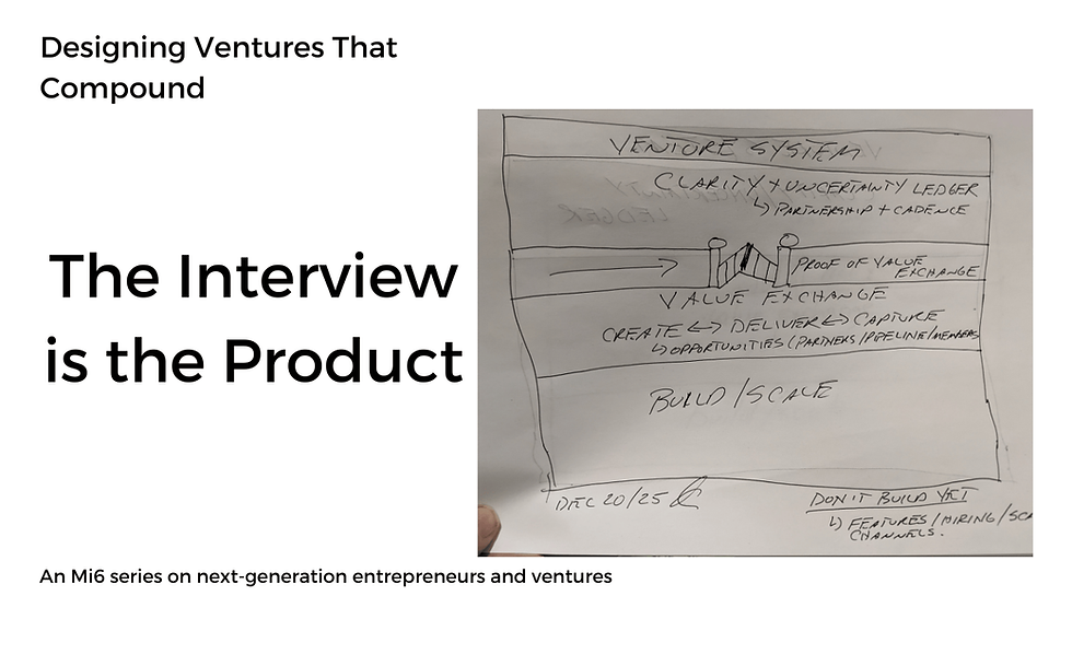 The Interview is the Product