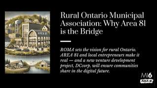 Rural Ontario Municipal Association: Why Area 81 is the Bridge