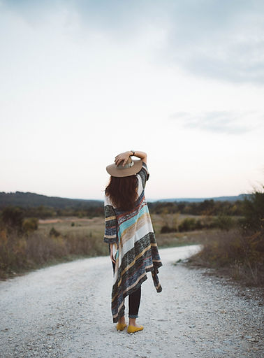 Woman on Rural Path