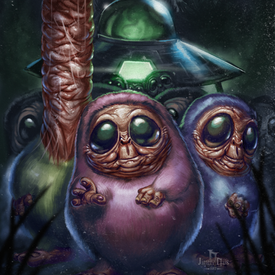 The Beendos. Personal Illustration.
Semi-horror inspired by 80s creature features like Gremlins and Critters.