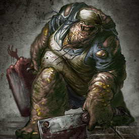 Aunty Nance. Personal creature design. A macabre lunch lady.