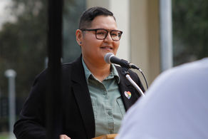 The LGBTQIA pride flag reigns high at Valley College