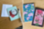 Greeting card and sketch journals