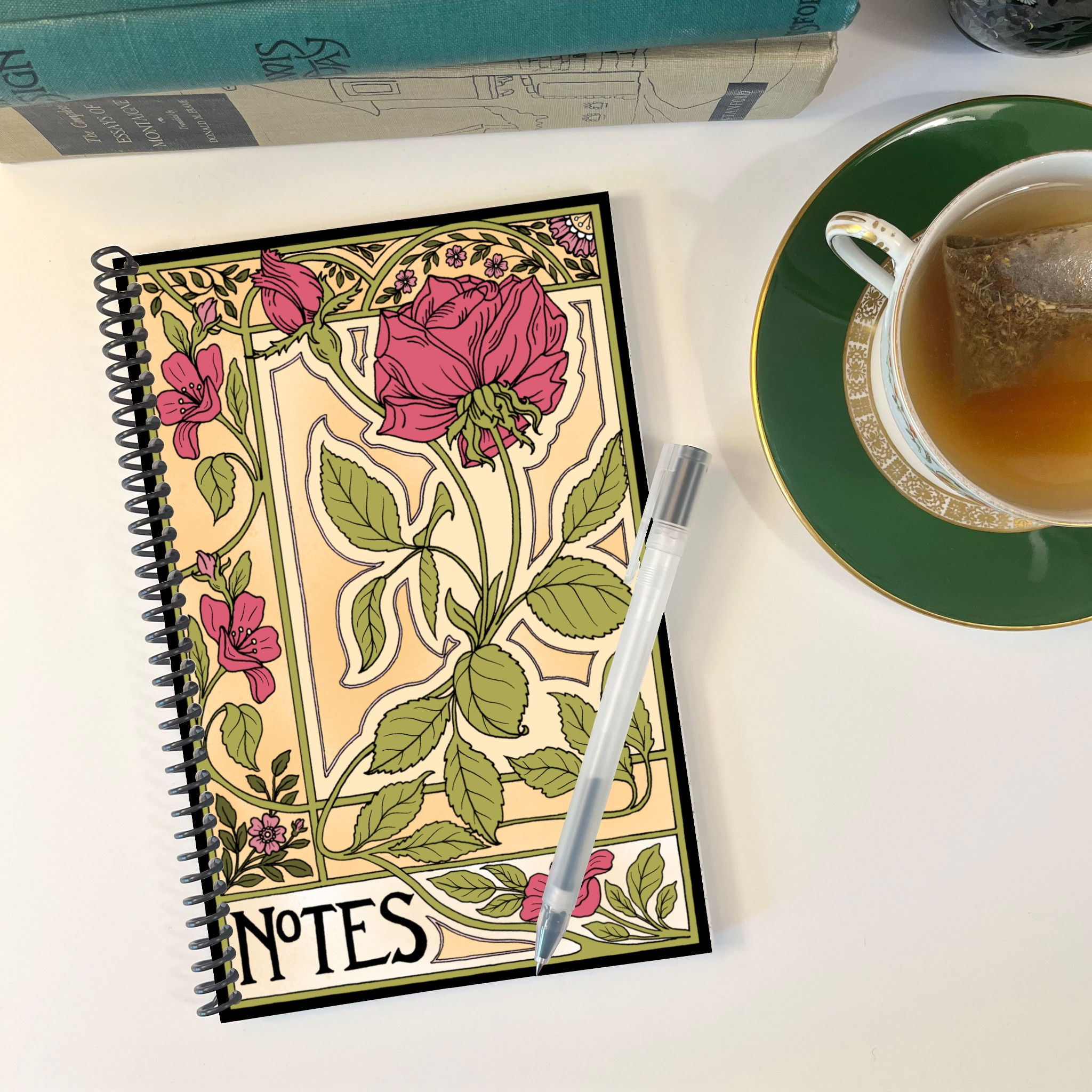 Rose Nouveau Notebook