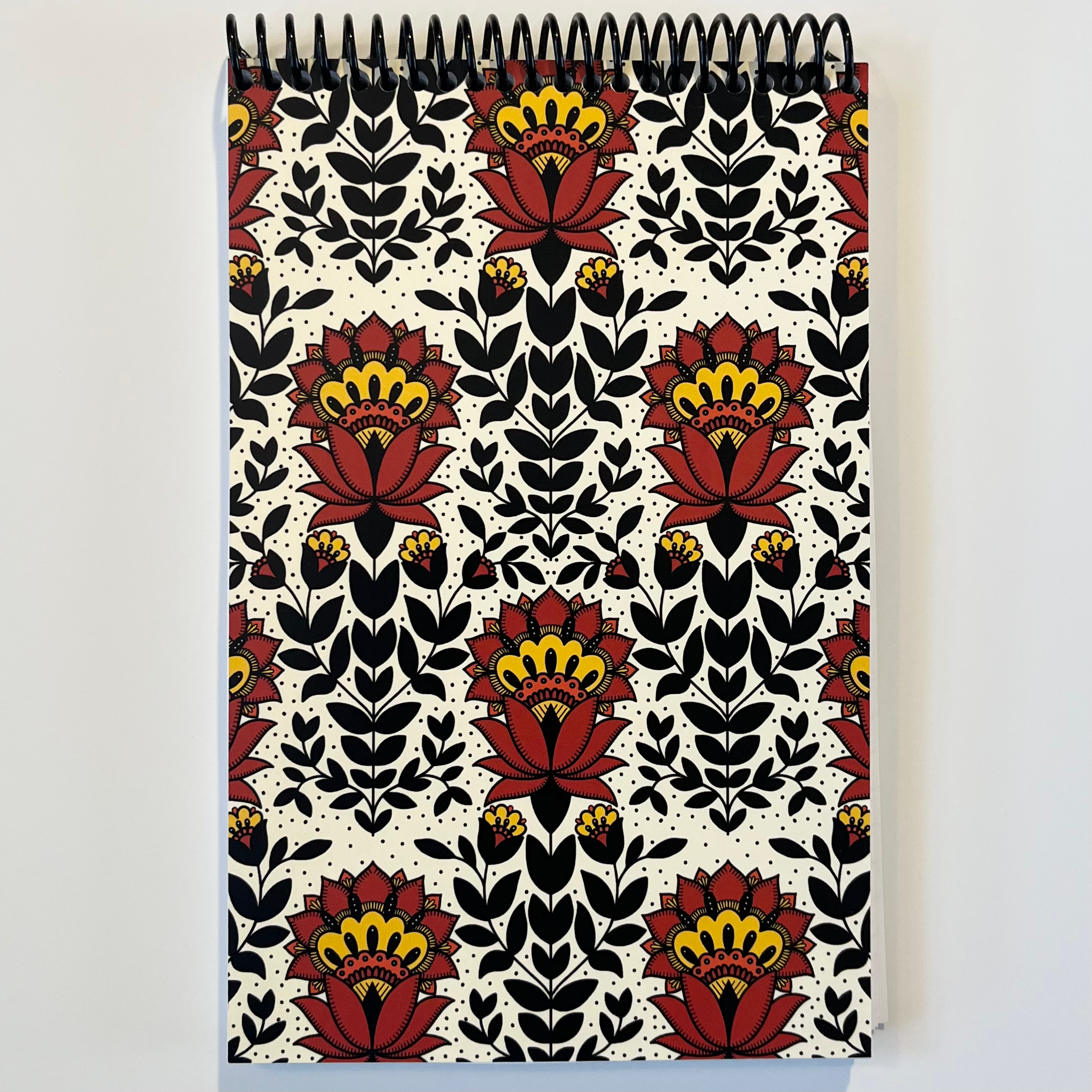 Red & Yellow Folk Sketch Journal