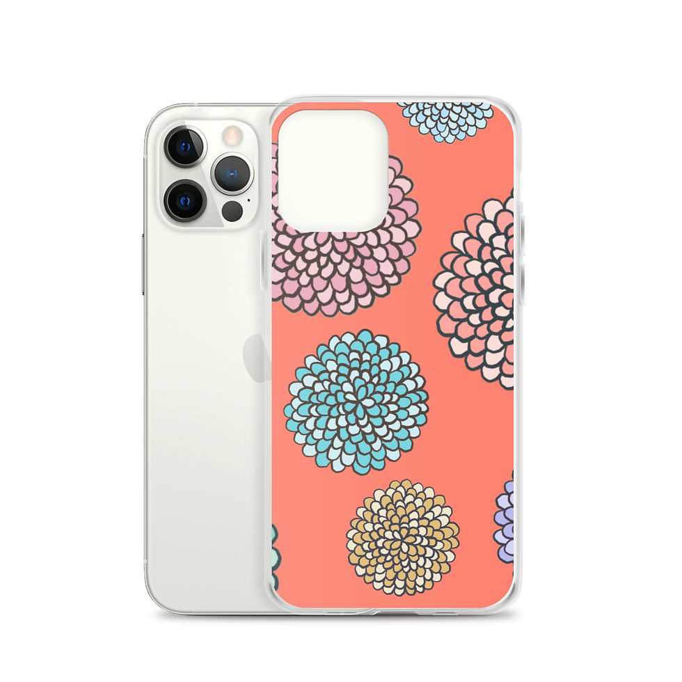 Thumbnail: Chrysanthemum (Orange) Clear Case for iPhone® copy