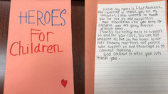 Little girl shares a heartfelt note of gratitude!