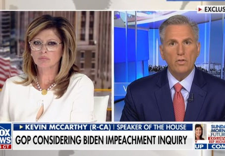 McCarthy Says Impeachment Inquiry Into Biden Is ‘Natural Step Forward’