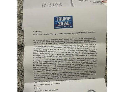 Voters in Pennsylvania Receive Threatening Letters Warning ‘There Will Be Consequences’ For Supporting Trump