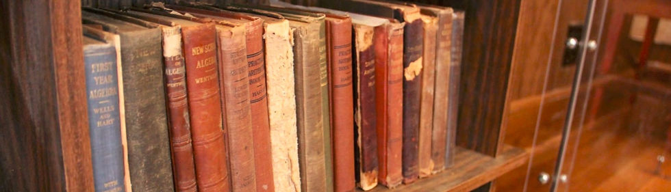 Books at the Iowa Rural Schools Museum