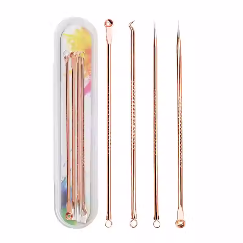 Thumbnail: 4PCS Acne Blackhead Comedone Black Spot Pimple Blemish Remover Skin Care