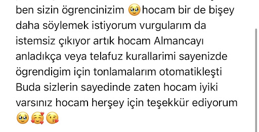 Öğrenci yorumu