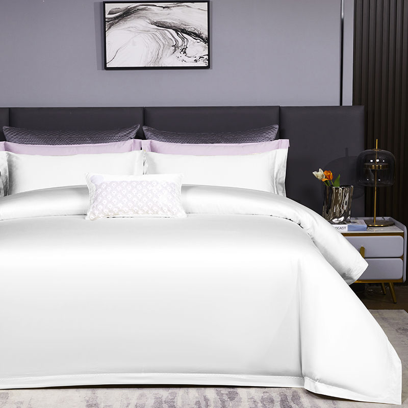 Thumbnail: 900TC First-Grade Gold Level Egyptian Silk Cotton Double-Warp Satin-Emmeline