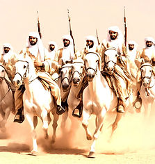 Arabian armies on white horses.jpg