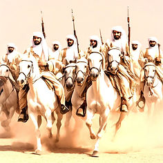 Arabian armies on white horses.jpg