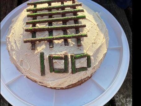 100 fence panels cake