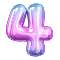 4-number-png-sticker-pink-3d-gradient-balloon-design-transparent-background.png