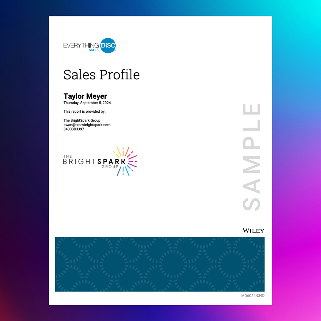 Everything DiSC® Sales Assessment + Profile Report