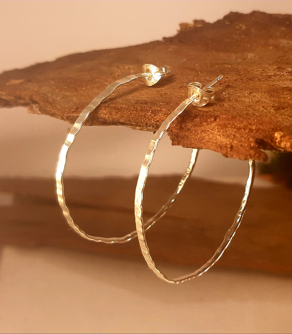 Miniature : Boucles créoles martelées (moyenne)