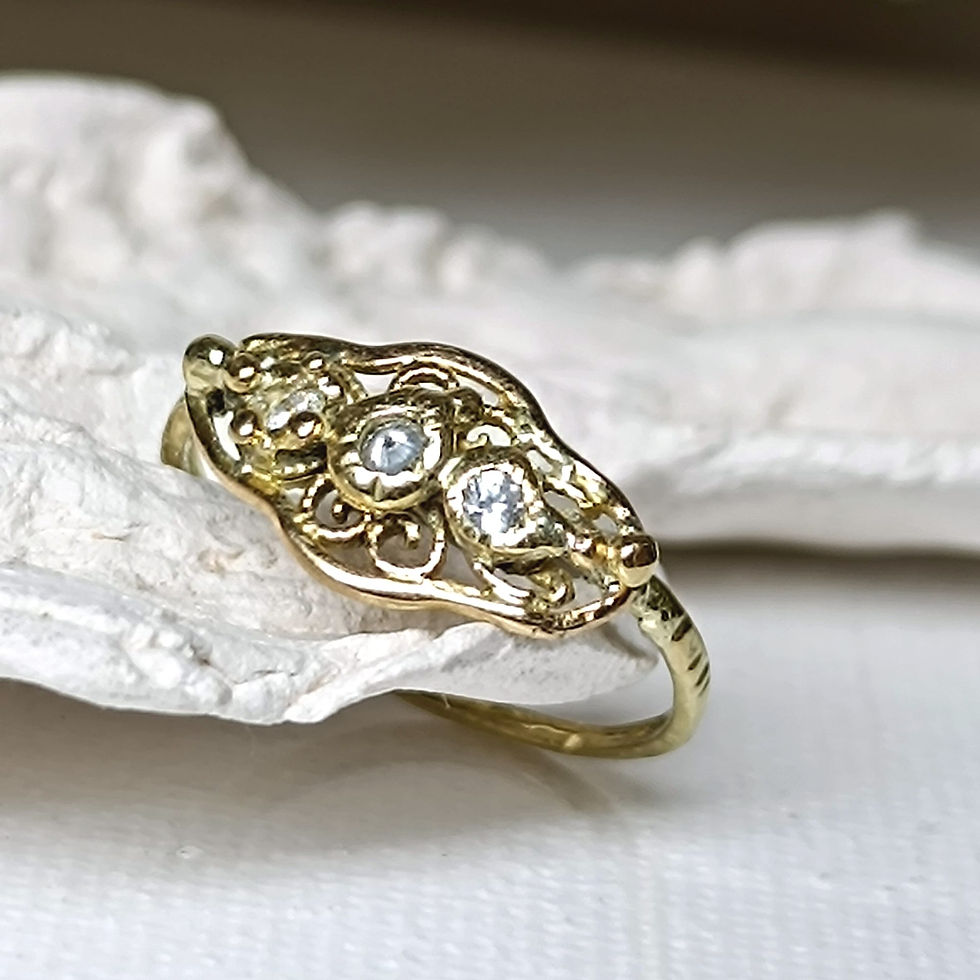 Miniature : Bague Diamants & Or 18k
