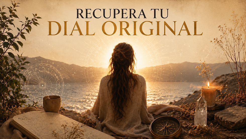 RECUPERA TU DIAL ORIGINAL. ESCUCHA LA VOZ DE TU ALMA.