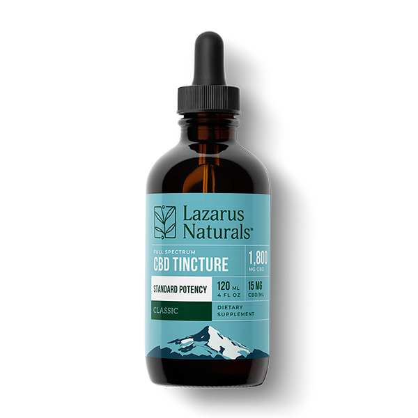 Lazarus Standard Potency CBD Tincture - 4oz 1,800mg