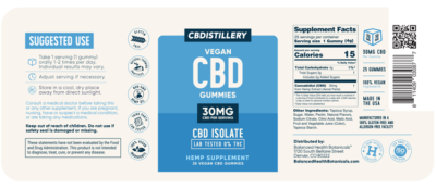 Thumbnail: CBDistillery Vegan CBD Gummies (Isolate) - 750mg