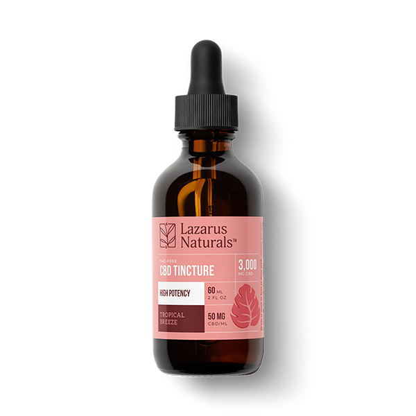 Lazarus Tropical Breeze High Potency Tincture - 2oz 3000mg
