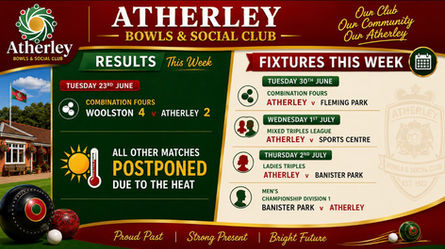 Come and watch bowls this week