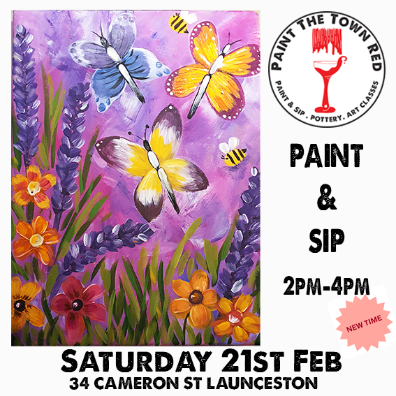 Saturday 21st Feb 2 -4pm  (Family Friendly) Paint n sip
