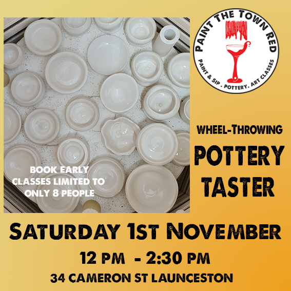 Saturday 1st November 12pm to 2:30pm Wheel Taster Pottery