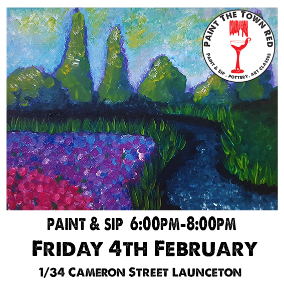 Friday 4th February Paint and Sip 6pm-8pm $45