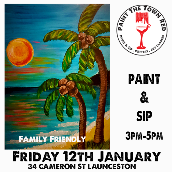 School Holiday Paint session Friday 12th January 3pm to 5pm (family friendly) 