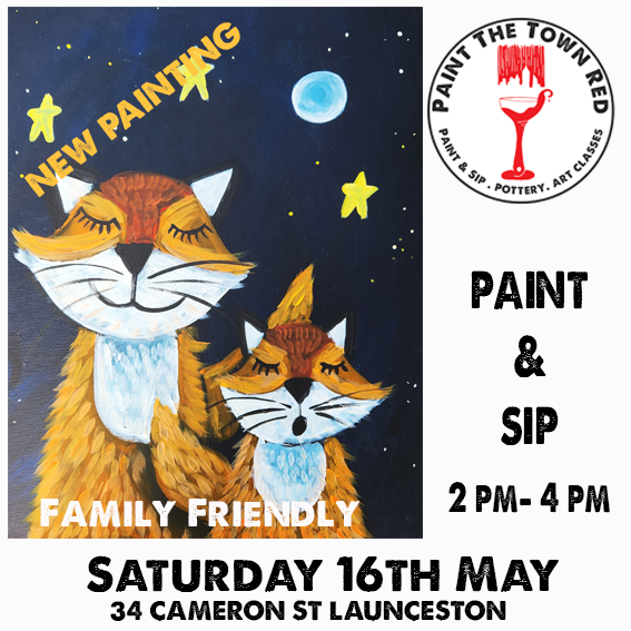 NEW PAINTING Saturday 16th May 2 -4pm  (Family Friendly) Paint n sip