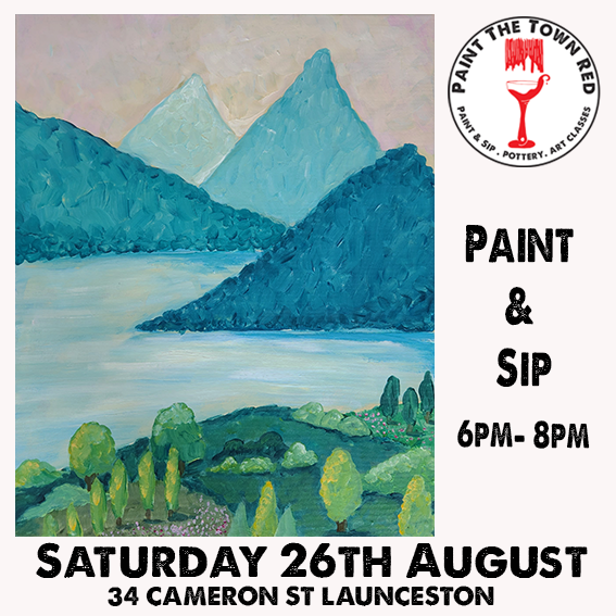 Saturday 26th August Paint and Sip 6pm-8pm
