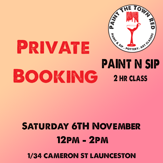 Private Event Saturday 6th November Paint session 12 to 2