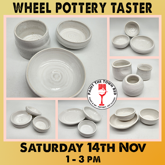 Saturday 14th November 1 - 3pm Wheel Taster Pottery