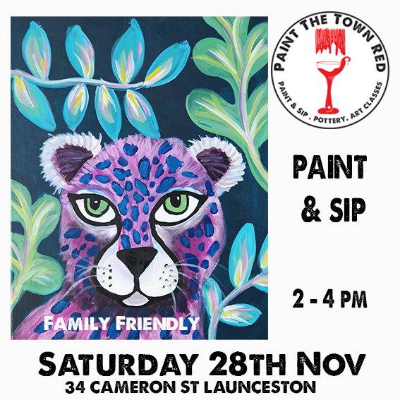 Saturday 28th November 2 -4pm Paint n sip