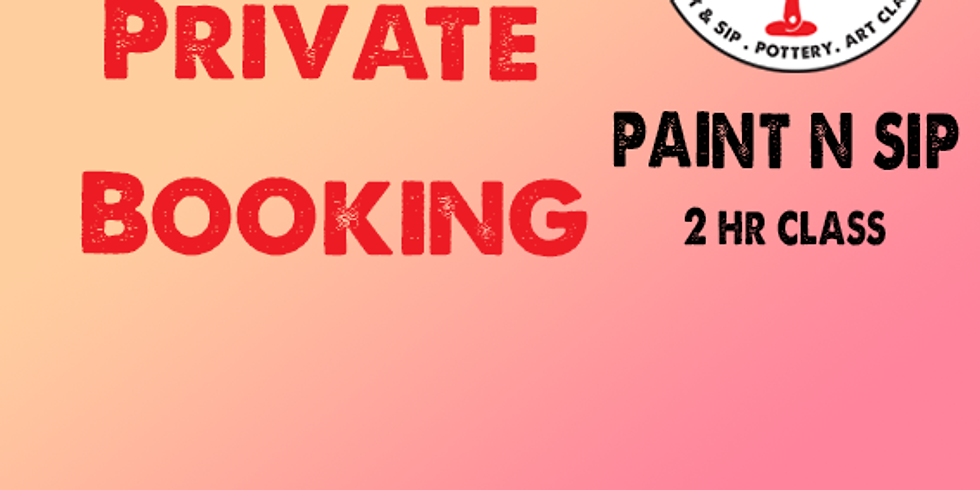 Thursday 4th March Paint and Sip 6pm-8pm $45