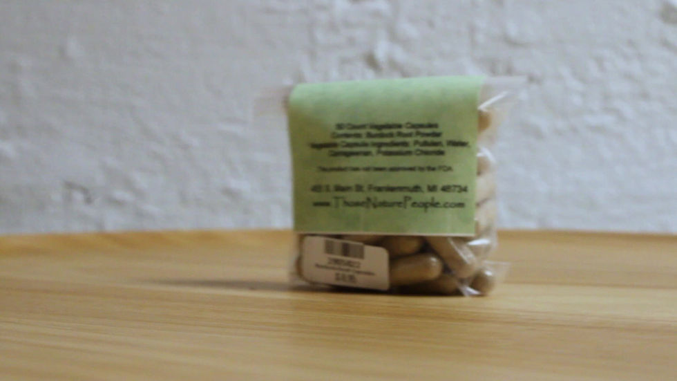 Thumbnail: Burdock Root capsules 360 view video