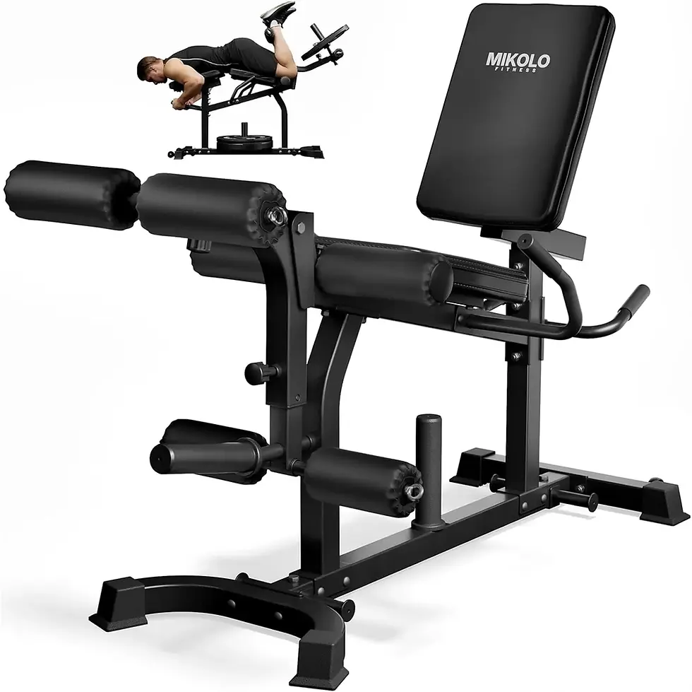 Mikolo Leg Extension and Curl Machine with Triple Loading System